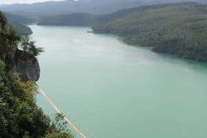 via ferrata lac de Vouglans